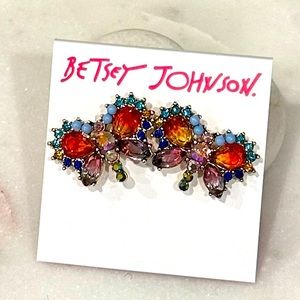 ✨NWT✨ Betsey Johnson Love Fest Butterfly Colorful Stud Earrings